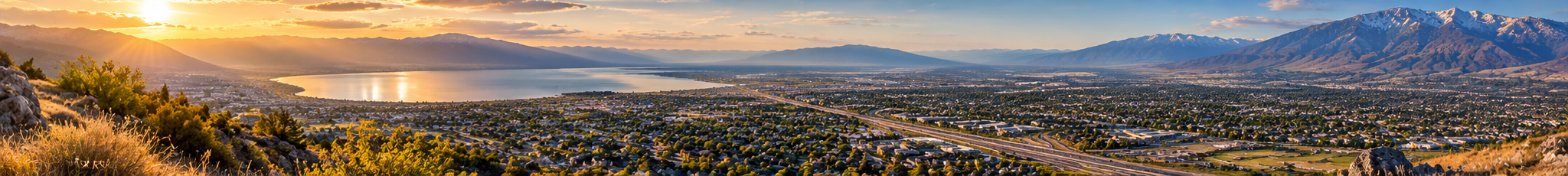 Original approved Utah Valley and lake panorama